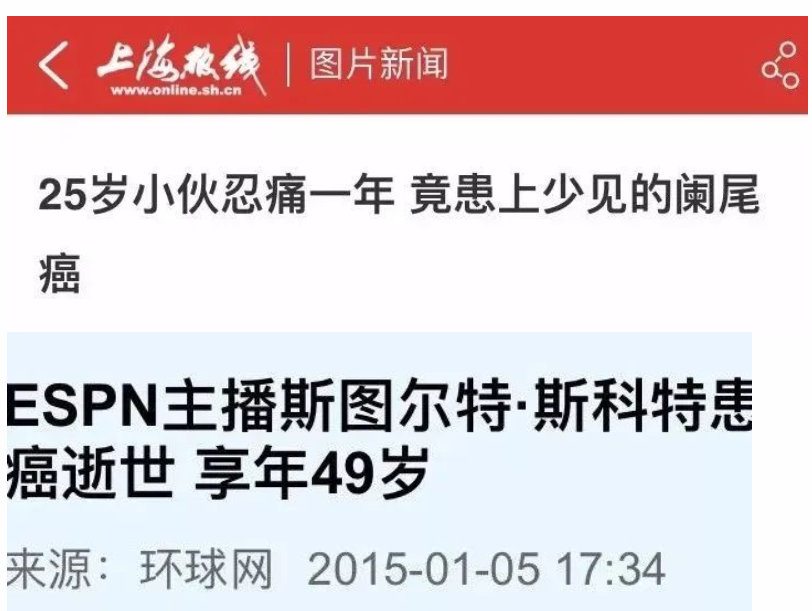 小心“阑尾炎”背后隐藏的杀手—— 阑尾癌！-薛医生